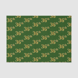 Papier Mousseline Green, Faux Gold 36e (Trente-sixième)