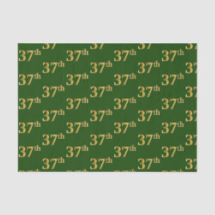 Papier Mousseline Green, Faux Gold 37e (Trente-Septième)