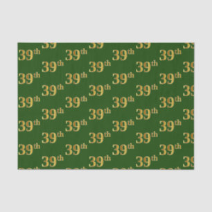 Papier Mousseline Green, Faux Gold 39e (Trente-Neuvième)