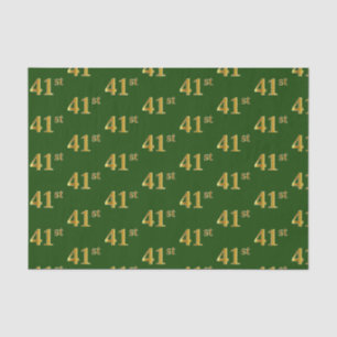 Papier Mousseline Green, Faux Gold 41e (Quarante et unième)