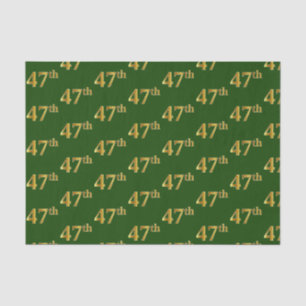 Papier Mousseline Green, Faux Gold 47e (Quarante-Septième)