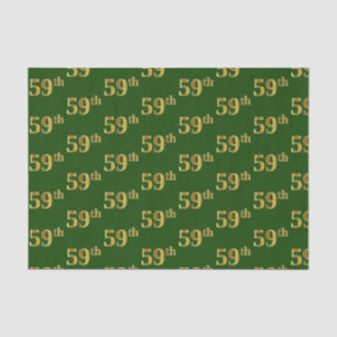 Papier Mousseline Green, Faux Gold 59e (Cinquante-Neuvième)