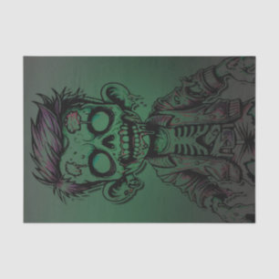 Papier Mousseline Green Zombie Enfant Halloween fête d'anniversaire