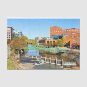 Papier Mousseline Greenville, Caroline du Sud Reedy River