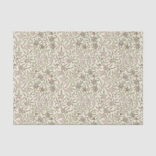 Papier Mousseline Grenade William Morris doux neutrons sur blanc