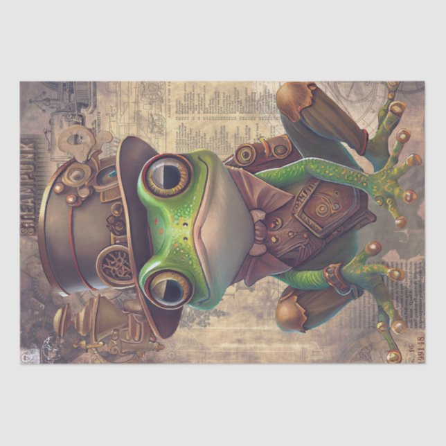 Papier Mousseline Grenouille à vapeur (Recto)