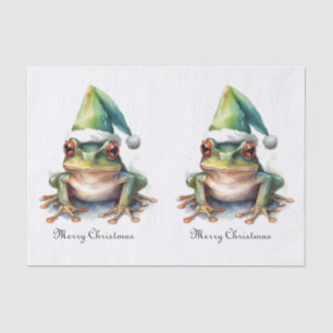 Papier Mousseline Grenouille de Noël, coutume