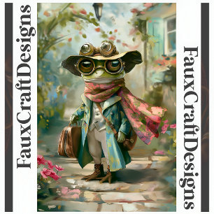 Papier Mousseline Grenouille Fantaisiste Découpe Fantastique Gauche