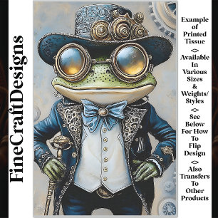 Papier Mousseline Grenouille Steampunk dans les meilleurs vêtements