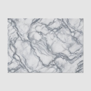 Papier Mousseline Gris Chic & Aspect Marbre Blanc Glamour