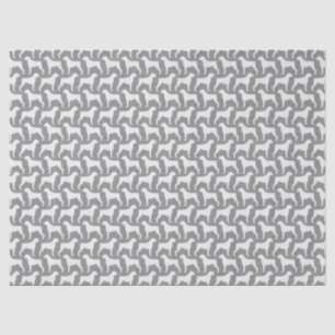Papier Mousseline Gris de motif de silhouettes de chien de boxeur