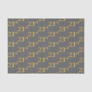 Papier Mousseline Gris, événement d'or de Faux 23ème