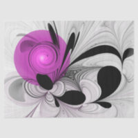 Gris Noir Abstrait Avec Art Fractal Magenta