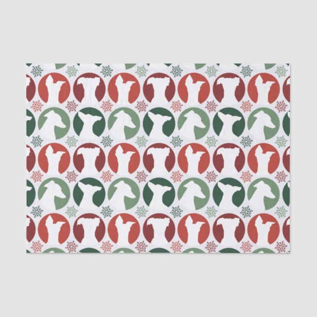Papier Mousseline Grise italienne de Noël (Recto)