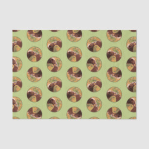 Papier Mousseline Grizzly Bear Mère et Cub Peinture Faune Art