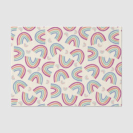 Papier Mousseline Gros arc-en-ciel confetti