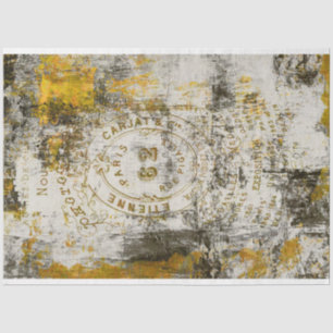 Papier Mousseline Grunge French Ephemera sur Arrière - plan Abstrait