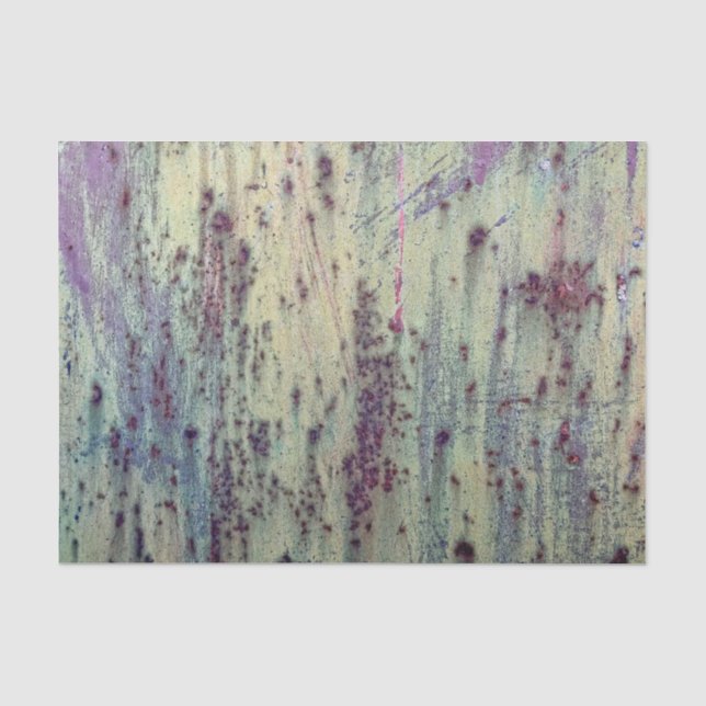 Papier Mousseline Grunge Jaune & Magenta Motif en métal rouillé (Recto)