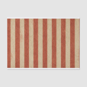 Papier Mousseline Grungy Red Stripes (Vertical)