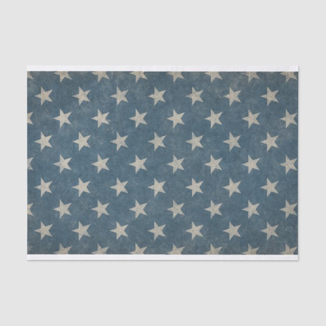 Papier Mousseline Grungy Stars avec Arrière - plan bleu (Recto)