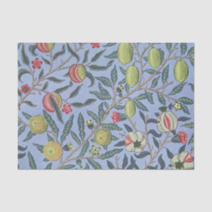 Papier Mousseline Guillaume Morris Fruit Pomegranate Blue Orament