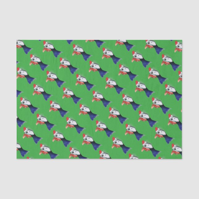 Papier Mousseline Guinée le père noël (Recto)