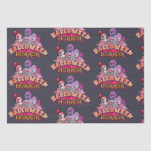 Papier Mousseline Halloween Clowns effrayants Horreur