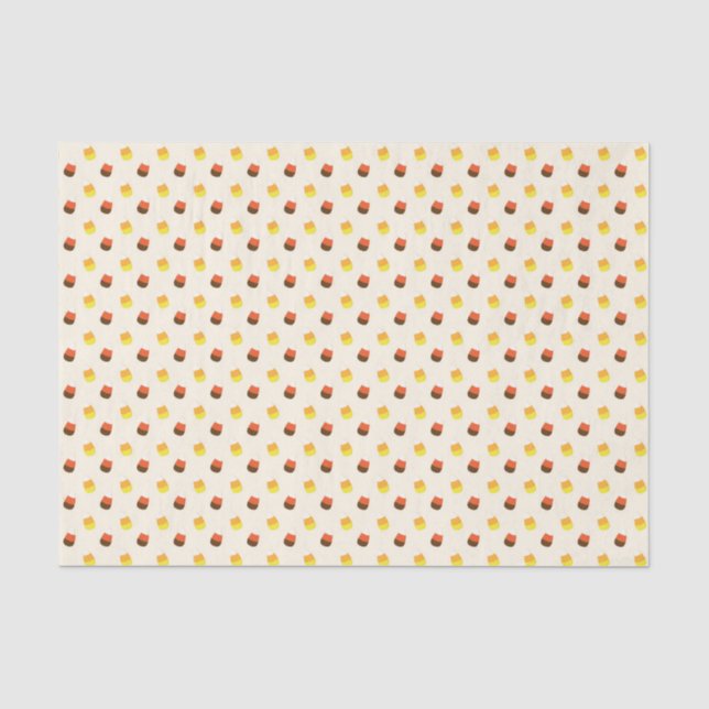 Papier Mousseline Halloween Corn chocolat Vanille (Recto)