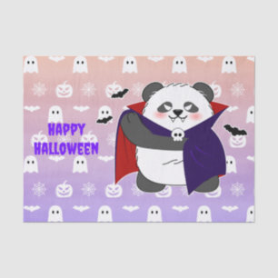 Papier Mousseline Halloween Cute Baby Panda Dracula Vampire