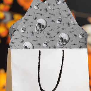 Papier Mousseline Halloween déplaisant et Motif du crâne et des arai