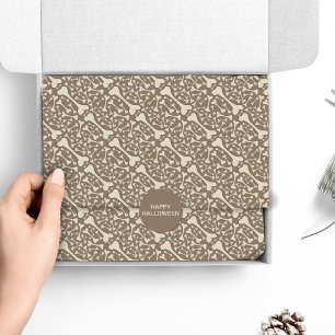 Papier Mousseline Halloween déplaisant squelette os heureux