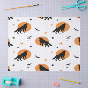 Papier Mousseline Halloween déplaisant Wolf Pack