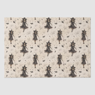 Papier Mousseline Halloween des chauves-souris sorcières enchanteres