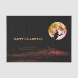 Papier Mousseline Halloween fête Black Night Pleine lune effrayant