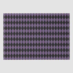 Papier Mousseline Halloween Motif violet et diamant noir