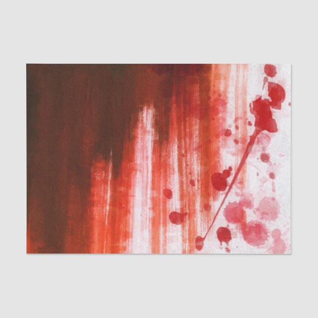 Papier Mousseline Halloween rouge (Recto)
