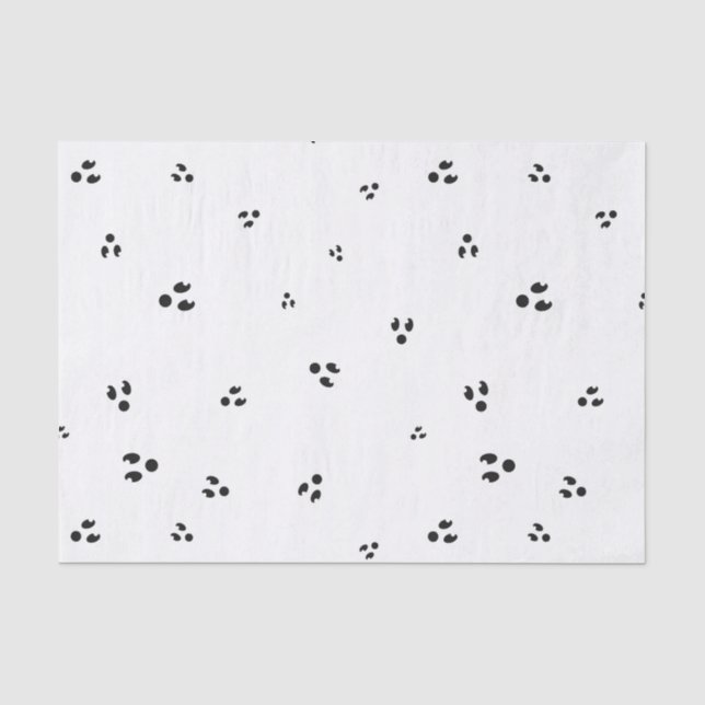 Papier Mousseline Halloween simple face fantôme (Recto)
