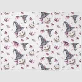 Papier Mousseline Halloween Sorcière Citrouille Papier cadeau envelo