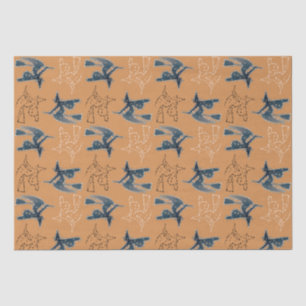 Papier Mousseline Halloween sorcière étoilée