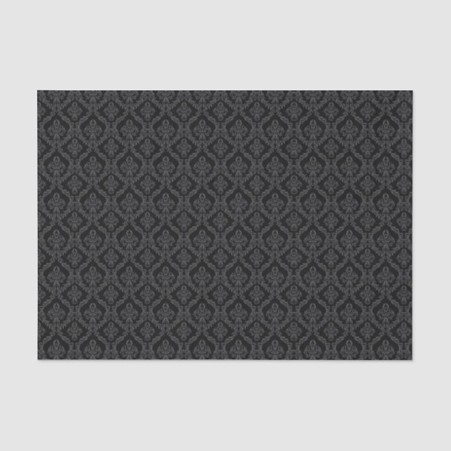 Papier Mousseline Halloween Victorian Brocade Damask (Recto)