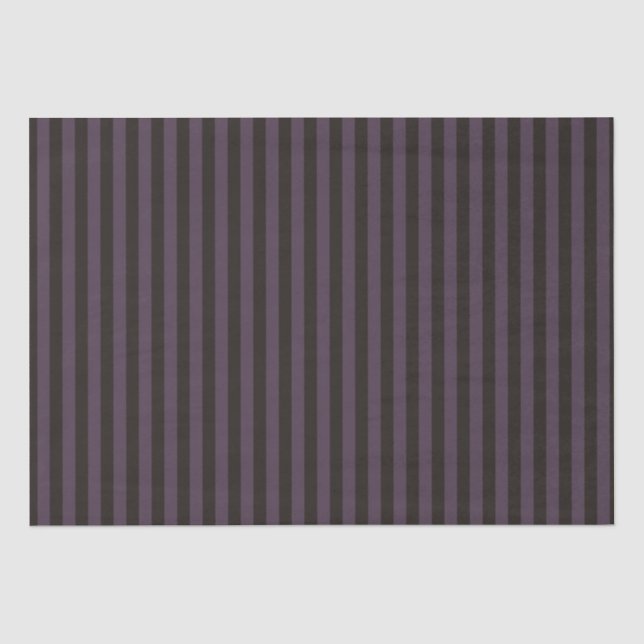 Papier Mousseline Halloween violet noir Motif des rayures (Recto)