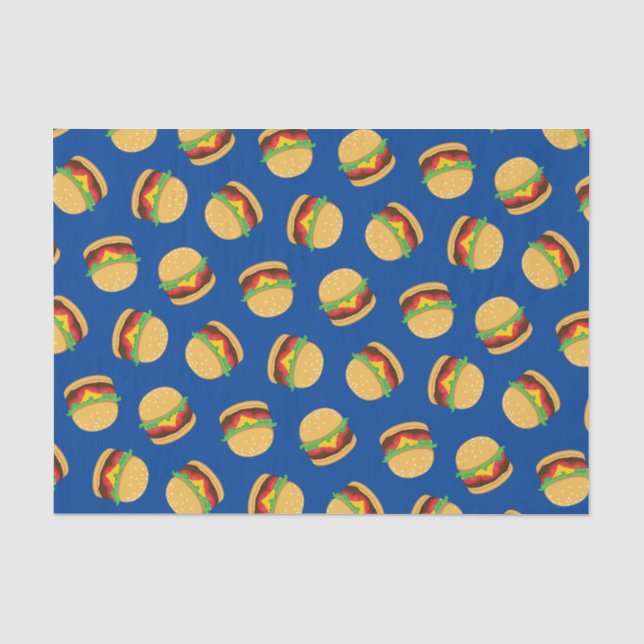 Papier Mousseline Hamburger Anniversaire Fête Burger Enfants (Recto)