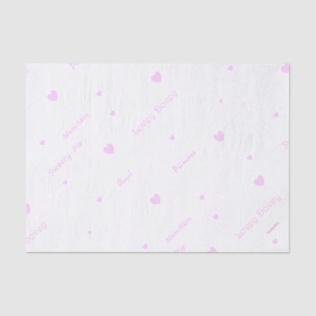 Papier Mousseline HAMbyWG papier cadeau - bébé fille (Recto)