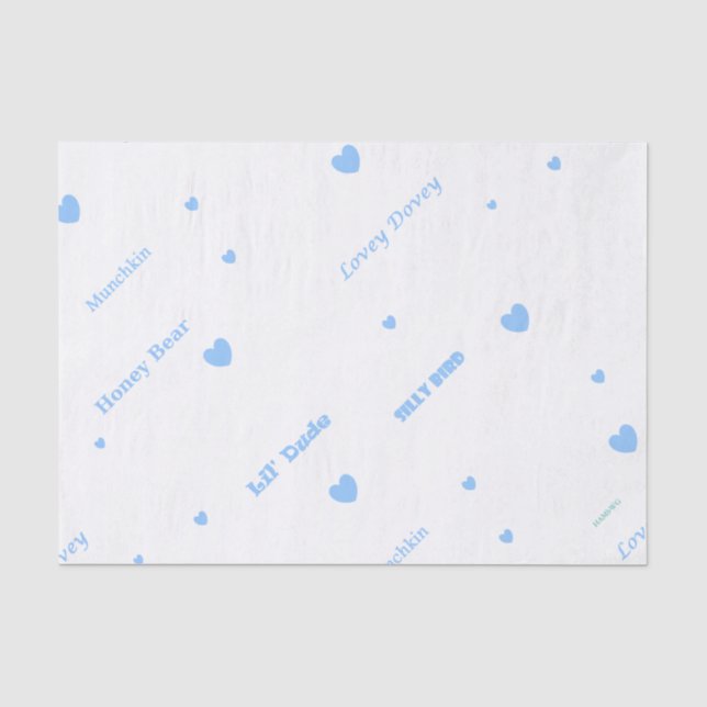 Papier Mousseline HAMbyWG papier cadeau - bébé garçon (Recto)