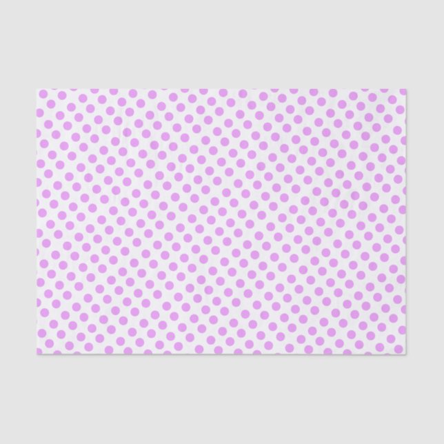 Papier Mousseline HAMbyWG - Tissu cadeau pour violet clair Polka Dot (Recto)