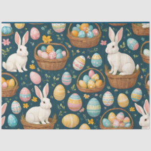 Papier Mousseline Happy Bunny Pâques collection moderne