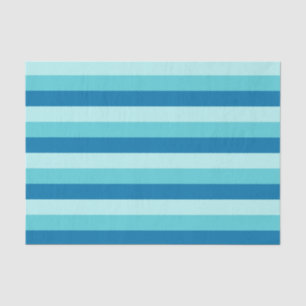 Papier Mousseline Happy Hanukkah Blue and Teal Striped