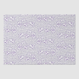 Papier Mousseline Hares lapins lapins lapins Motif Violet blanc