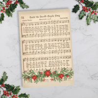 Hark the Herald Angels Chanter Music Sheet Découpa