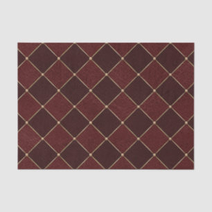 Papier Mousseline Harlequin de Bourgogne Rhombus Effet en cuir